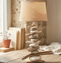 Lampe Galets & Bois Flottés - Hauteur 59 cm LE PLACARD A GALETS
