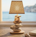 Lampe Galets & Bois Flottés - Hauteur 32 cm LE PLACARD A GALETS