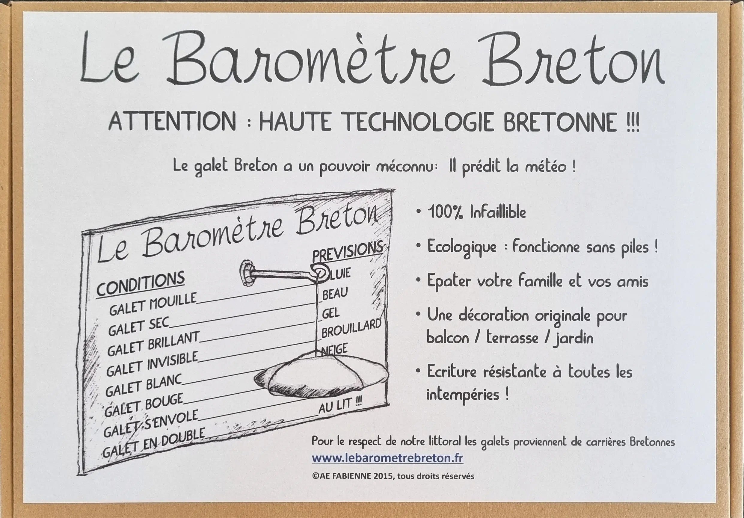Placard à galets - Le Baromètre Breton LE PLACARD A GALETS