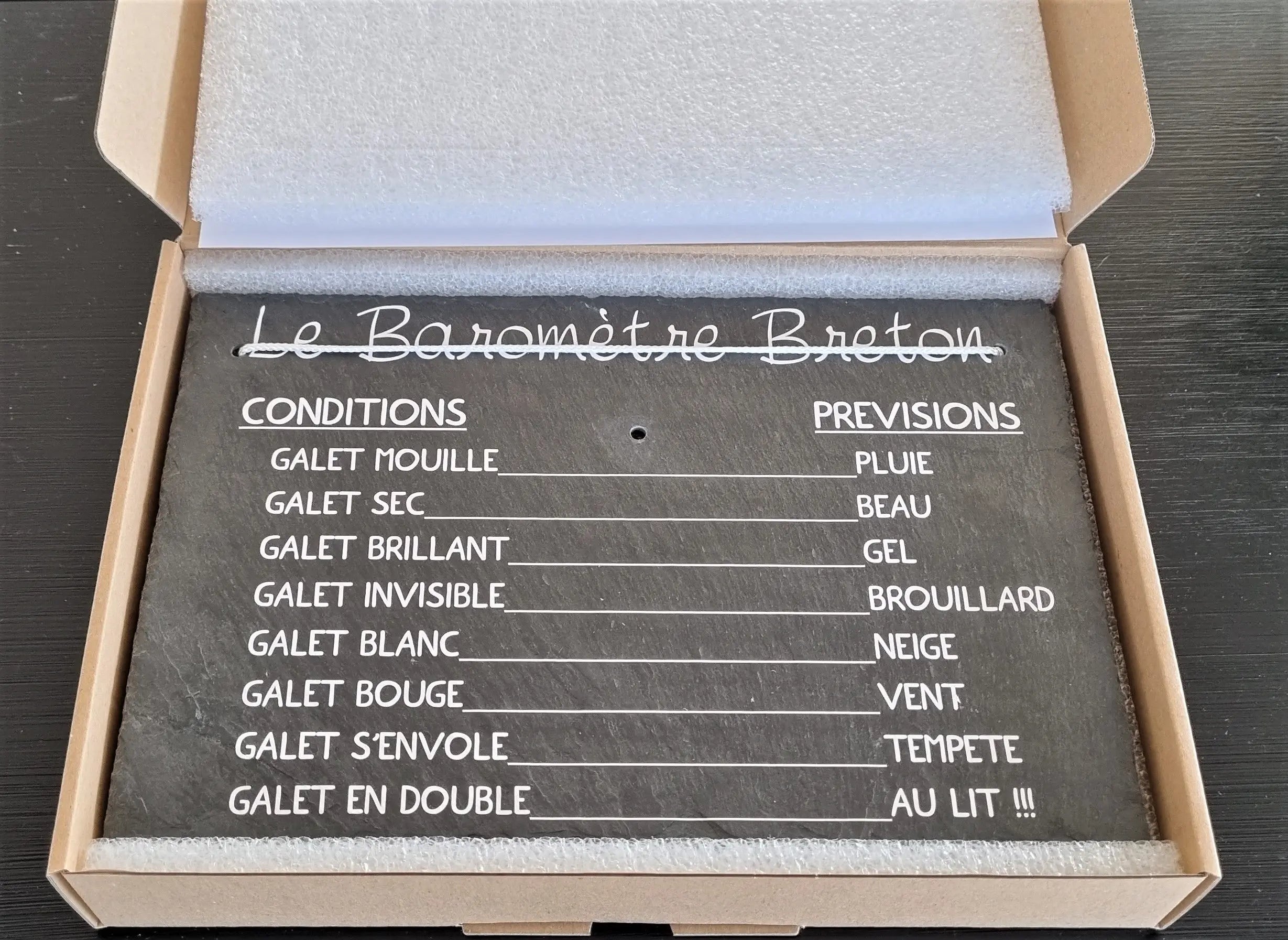 Placard à galets - Le Baromètre Breton LE PLACARD A GALETS