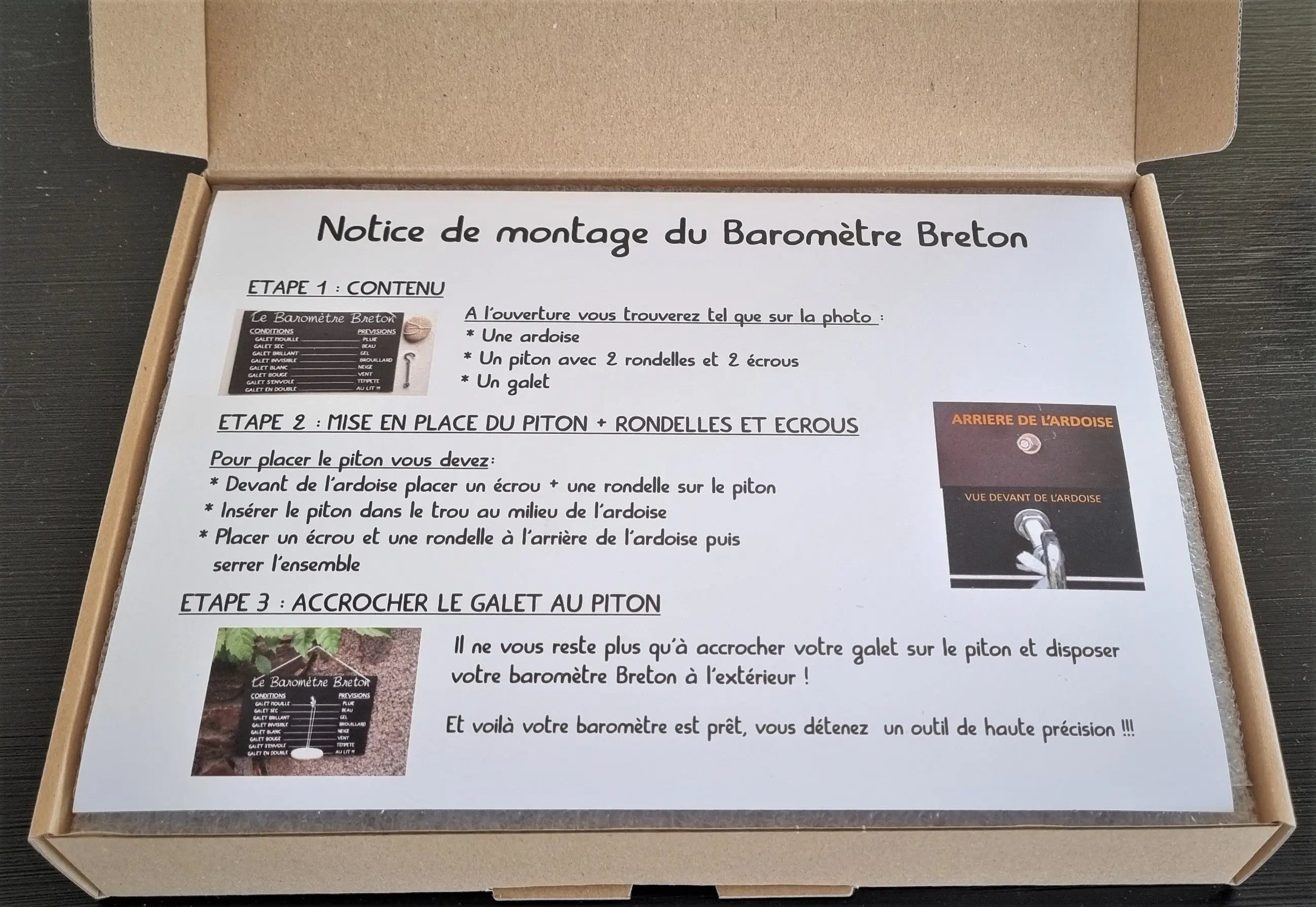 Placard à galets - Le Baromètre Breton LE PLACARD A GALETS