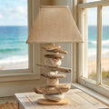 Lampe Galets & Bois Flottés-Hauteur 52 cm LE PLACARD A GALETS