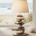 Lampe Galets & Bois Flottés - Hauteur 40 cm LE PLACARD A GALETS