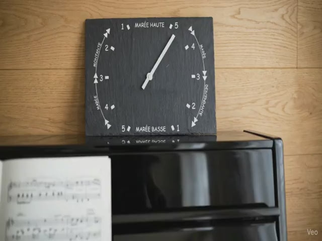 Horloge des marées sur ardoise - vidéo de présentation